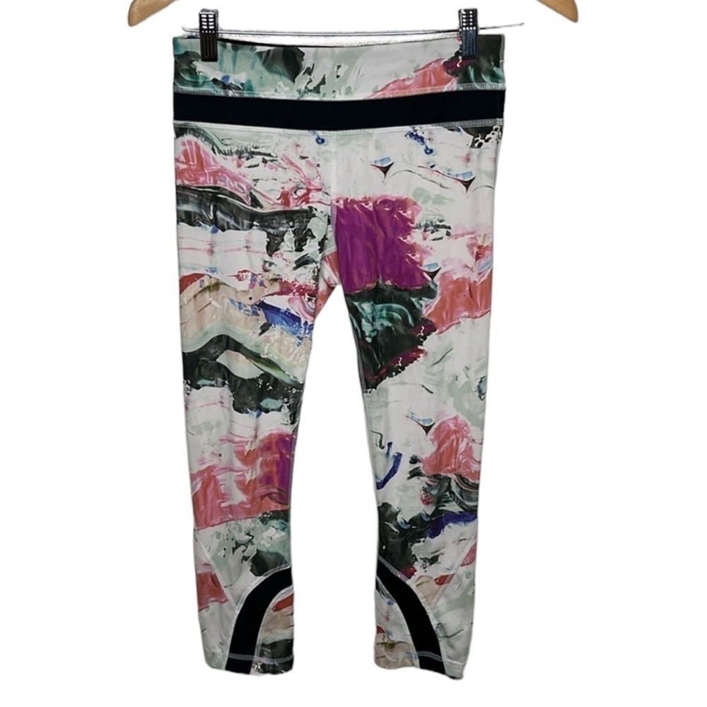 Lululemon High Times Colorful Cropped Leggings Women Size 4